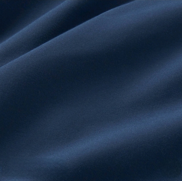 Threshold Full 300 Thread Count Ultra Soft Flat Sheet Dark Blue - Picture 4 of 8